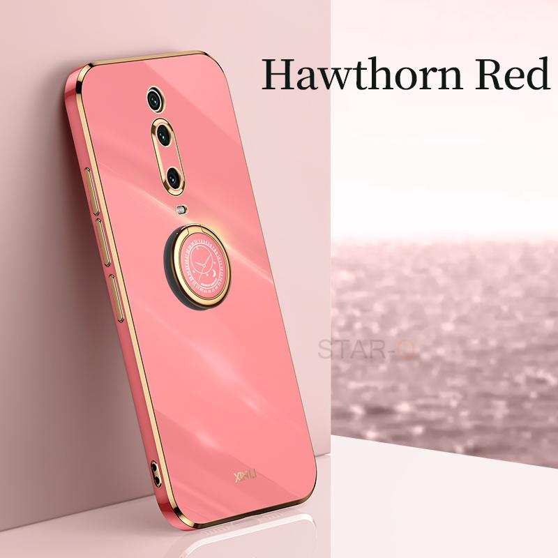 Чехол-держатель с квадратным кольцом для телефона Xiaomi Redmi K20 Mi 9T Pro Mi9T 9TPRO, роскошный бампер, мягкий силиконовый чехол-подставка