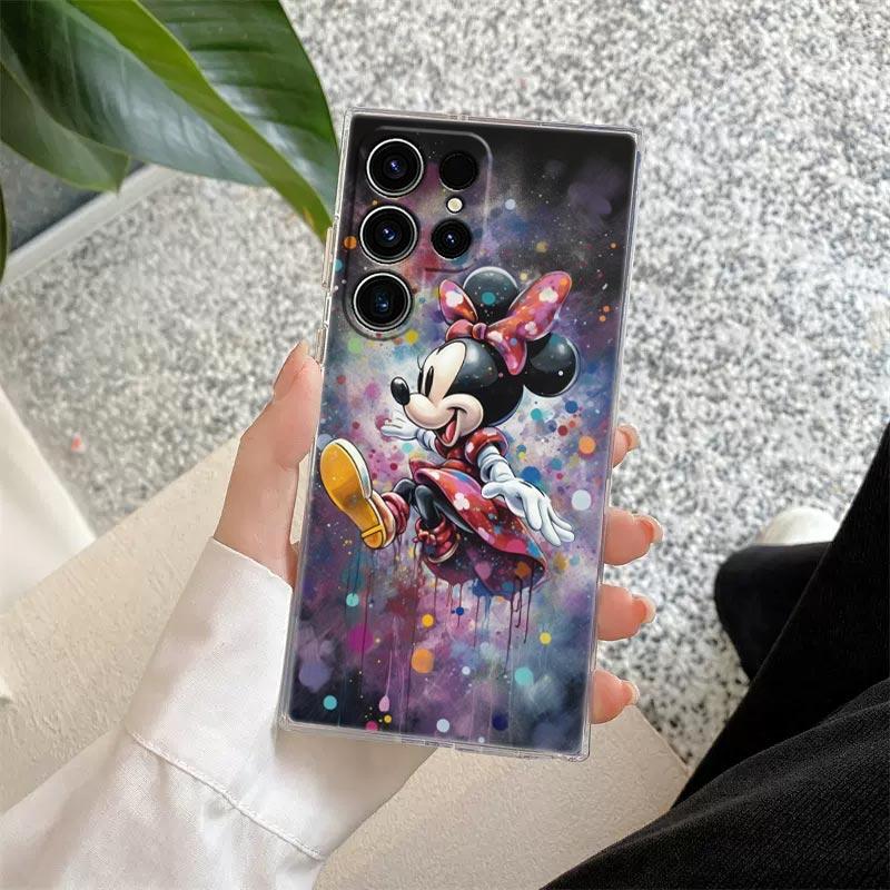 Прозрачный чехол Disney Микки Маус для Samsung Galaxy S26 S25 Ultra S24 S22 S26 Plus S20 S23 S21 S25 FE 5G Прозрачная силиконовая крышка