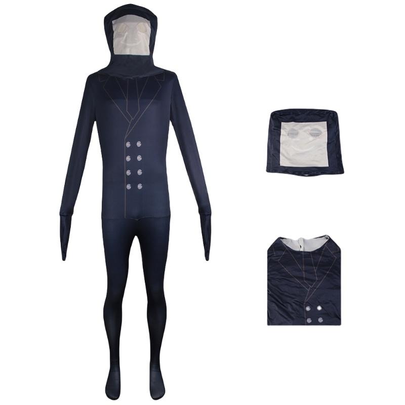 Хэллоуин Игра Скибиди Туалет Косплей Костюм Комбинезон Унисекс Хлопок Разные Размеры