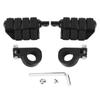 Pair of 1.25in Foot Pegs Footrest with Mounting Brackets Universal for Honda ATV Scooter UTV