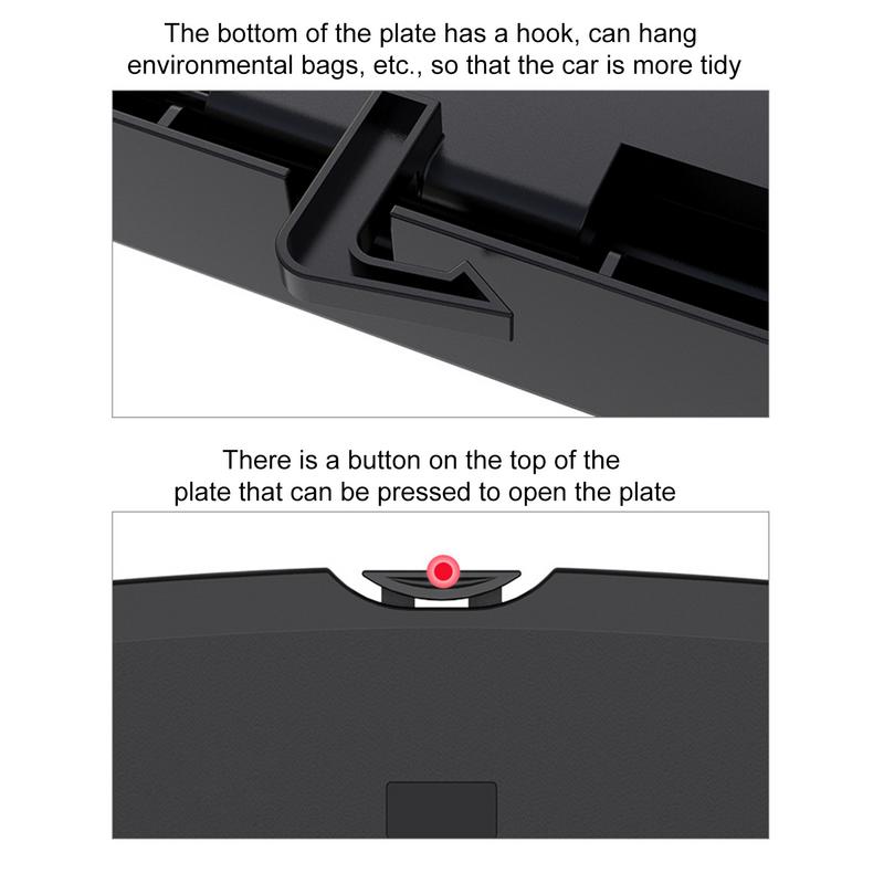 Seat Back Eating Tray Folding Drink Table Car Seat Back Food Tray Auto Eating Organizer For Rear Passenger Road Trip Dining For