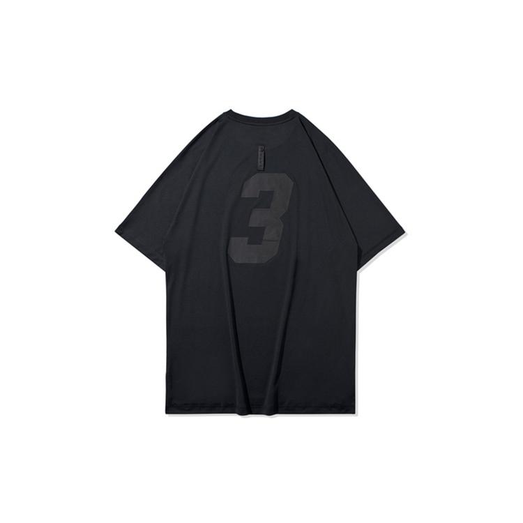 Футболки Li Ning Wade Collection Мужские Черные С Круглым Вырезом Умеренные Другие ATSQ089-1