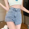 Summer Vintage High Waist Denim Shorts Women Fashion Straight Sexy Women Jeans Pants Casual Solid Hot Wide Leg Jean Shorts Female 24213