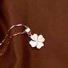 Four-leaf Clover Necklace for Women with Light Luxury Niche Fengsen Sweet Diamond Clavicle Chain