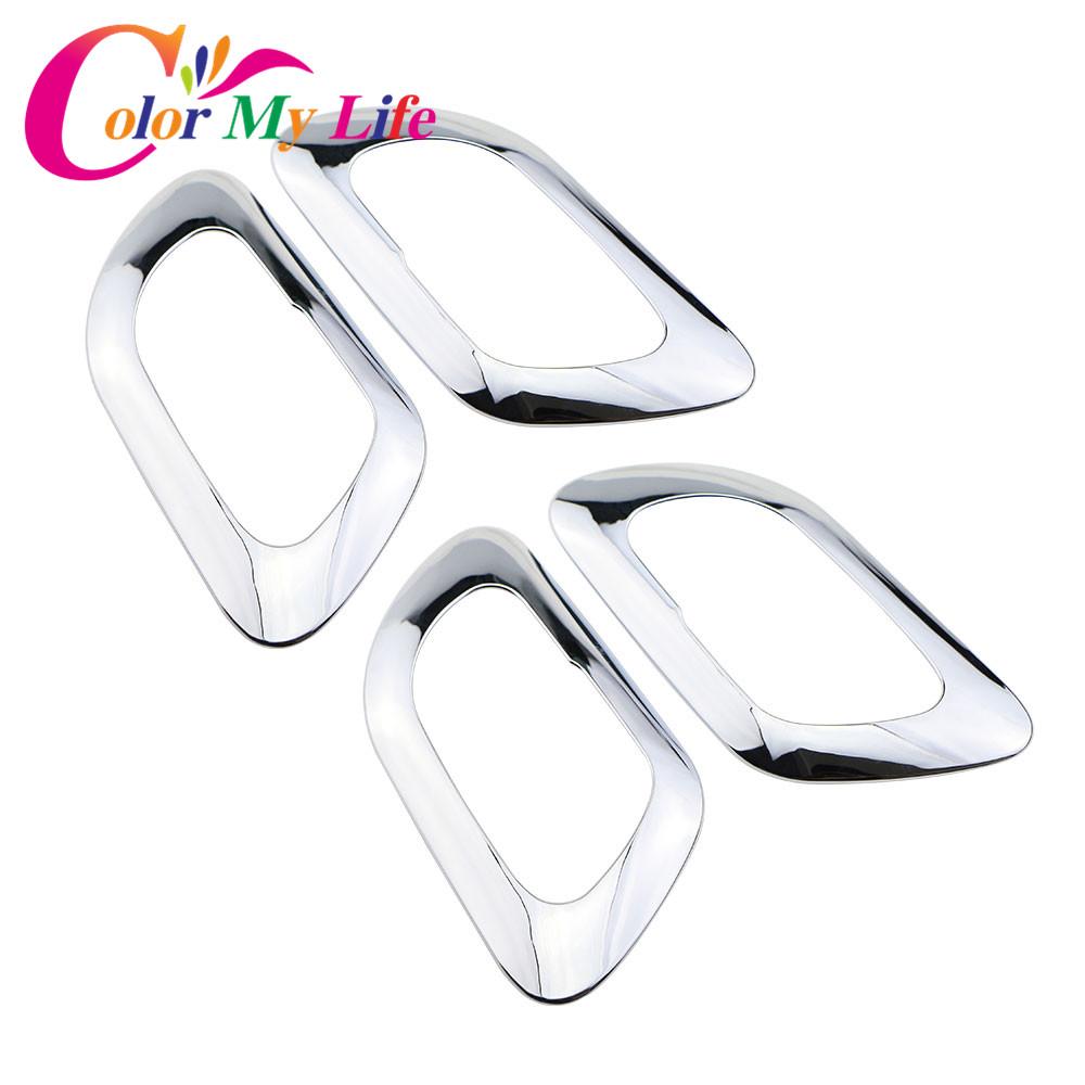Цвет My Life ABS хром внутренняя дверная ручка защитная накладка наклейка для Peugeot 3008 2013 2014 2015 аксессуары