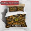 3pcs Duvet Cover Set (1*Duvet Cover + 2*Pillowcase, Without Core), Custom Name Borussia Dortmund Bvb Pattern Bedding Set, Home Bedroom Decor Gift