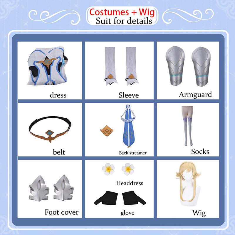 Genshin Impact Traveler Lumine Cos Traveler Lumine Cozy Полная игра Miha Tour C Service Cos