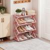 X-Shaped Simple Shoe Rack Multi-Layer Home Shoe Storage Rack for Entrance, Dormitory, Rental Room Shoe Cabinet Storage Rack