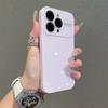 Ins Стильный Чехол для Телефона из AG Стекла Глянцевый Конфетного Цвета Для iPhone 15 16 17 Pro Max 14 Plus 13 Кристальный Чехол с Защитой Всей Камеры