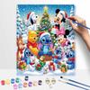 Disney Рождественские Друзья Масляная Краска Арт Набор для Рисования Домашний Декор Стены Ручная Работа Подарок Праздничный DIY Арт-Наборы Поделки Праздничный Рождественский Декор Набор