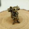 Крыса Путешественник Латунные Бусины для Ножа Животное Мышь EDC DIY Паракорд Плетеные Браслеты Темляк Брелок Подвески Аксессуары Инструмент для улицы Подвески