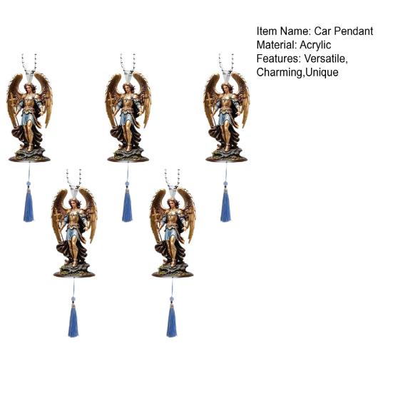 Автомобильное украшение Ангел Акриловое плоское подвесное украшение со шнурком Многоразовый праздничный кулон для зеркала заднего вида