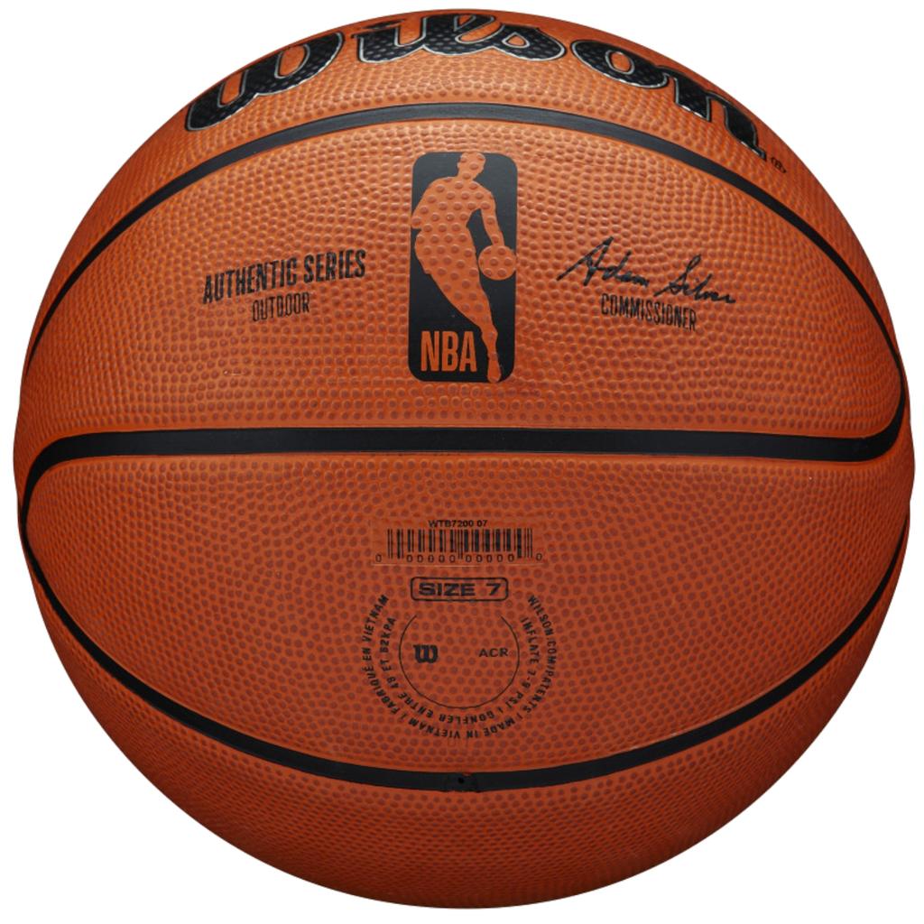 Wilson Мяч для улицы NBA Authentic Series, Унисекс оранжевый баскетбол