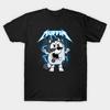 Men Black Print T-shirt Super Large TShirt Muffin Metal Bluey No-Cut Transfer Paper Print Cotton Tshirt