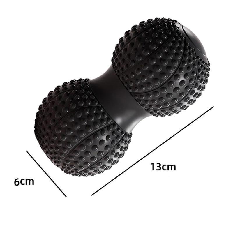 Tpe Yoga Fitness Ball Peanut Roller Double Lacrosse Massage Ball For Deep Tissue Myofascial Release Neck Leg Arm Muscle Relax