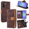 For Samsung Galaxy A36 5G Case RFID Blocking Color Splicing PU Leather Wallet Phone Cover