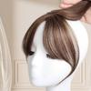 Женская челка на клипсе, естественная тонкая 3D французская челка, наращивание волос на лбу, черно-коричневая боковая челка, парик с бахромой, шиньоны