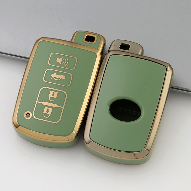4Buttons TPU Car Key Shell Case Fob for Toyota Camry Corolla Avalon Rav4 Land Cruiser Smart Key