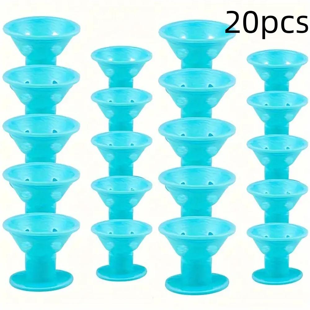 10/20 шт. Грибные бигуди для волос, мягкие, нежные, для ухода за волосами, нескользящие силиконовые волнообразные формирователи для легкой самостоятельной укладки, инструменты для завивки