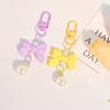 Bow Candy Color Pendant Fashion Y2K Keychain Headphone Cases Charm Bag Pendant Handbag Accessories