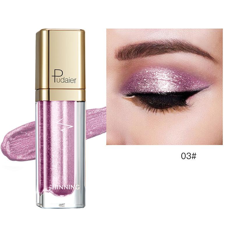 Pudaier 18 Shimmer Eyeshadow Liquid Diamond Перламутровые тени для век Лежащие слезы шелкопряда Жидкие тени для век
