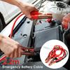 2,2 м Автомобильный аварийный аккумуляторный кабель Сверхмощные пусковые кабели для автомобильного аккумулятора 500 А Пусковой кабель Двусторонний с зажимами для внедорожников и грузовиков