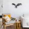 Bald Eagle Metal Wall Art Outdoor Décor Black Metal Birds for Yard Ideal for Arts & Crafts and Window Treatments Stylish Home