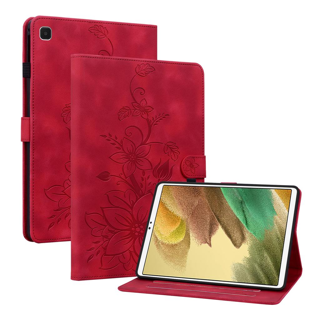 Для Samsung Galaxy Tab A7 Lite (Galaxy Tab A7 Lite Wi-Fi SM-T220, Tab A7 Lite LTE SM-T225).Чехол для планшета из искусственной кожи с изысканным цветочным тиснением
