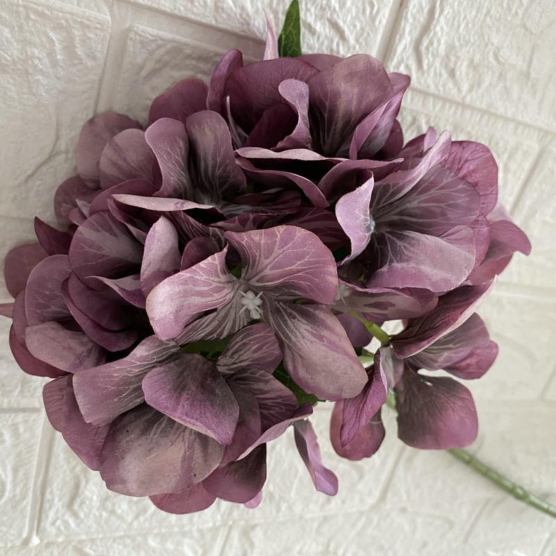 Silk Flowers Hydrangea 18in Realistic Wedding Home Decor Photography Gift Props