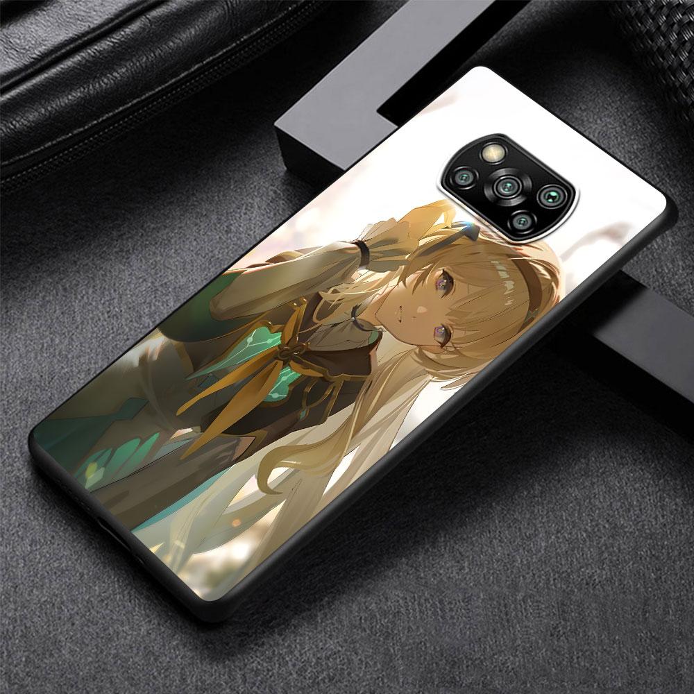 Чехол Firefly Honkai Star Rail для Xiaomi Poco M5s X3 NFC X5 F3 M4 M3 Pro, черный силиконовый мягкий чехол для телефона
