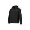 Reflective Logo Hooded Casual Zip Jacket Men Jacket Black 2011D070-001