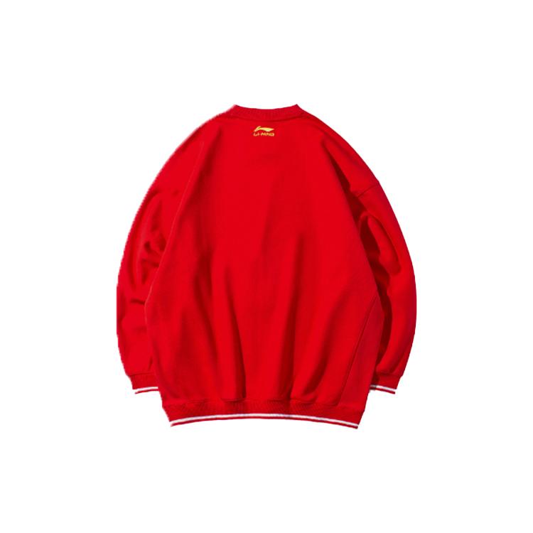 Свитшоты Li Ning Мужские Яркие Неоновые С Круглым Вырезом Средней Посадки Regular AWDQ317-3