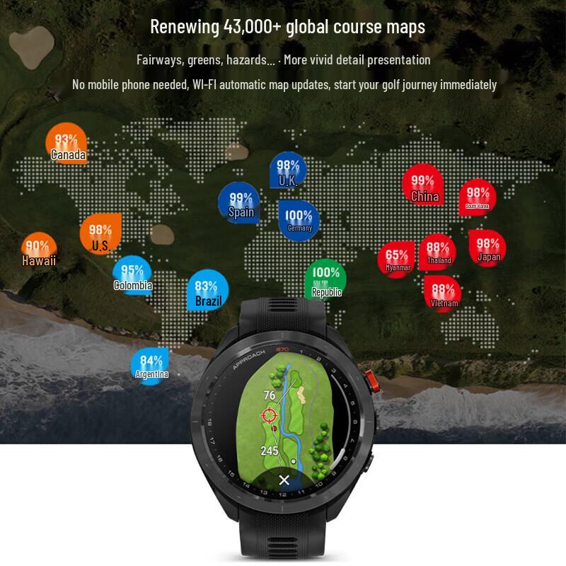 Умные часы Garmin Approach S70 с GPS для гольфа (Китайская версия)