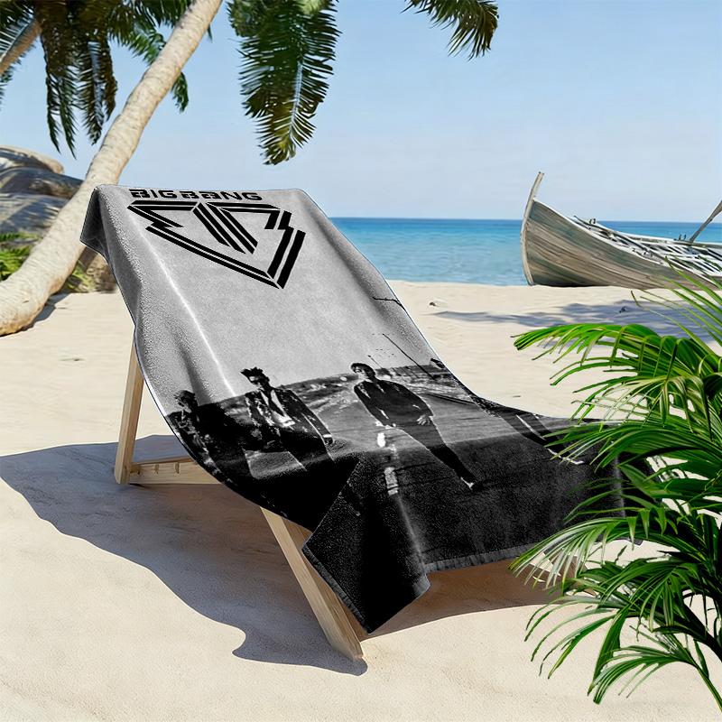 BigBang Last Dance: Osaka 2017 beach towel soft Portable for travel quick-drying swim towel seaside swim printing Outdoor picnic beach mat Fashion