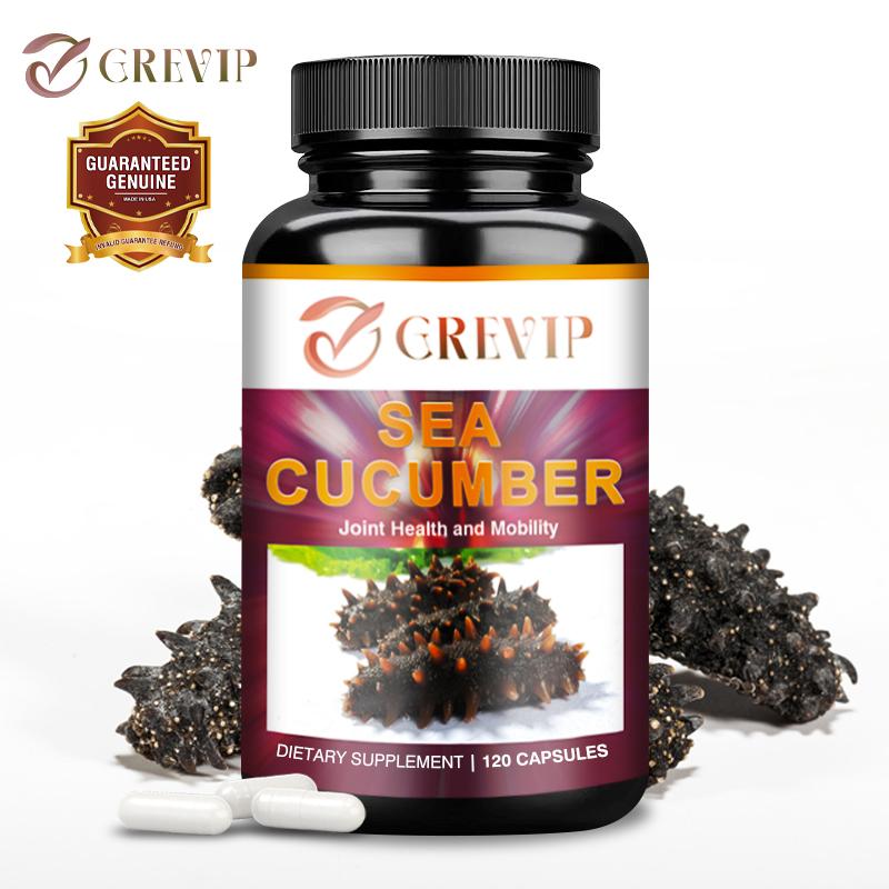 Grevip - Sea Cucumber 1000mg Extract Dietary Supplement Capsules - Joint Health