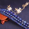Natural Lapis Lazuli Beads 4/6/8/10/12mm Pick Size Round Natural Stone Beads For Bracelet Making DIY Jewelry Necklace