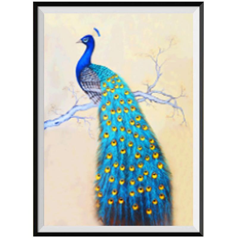 5D DIY Diamond Making Animal Peacock Pictures Diamond Вышивка крестом Набор для вышивки крестом Подарки ручной работы Украшения для дома