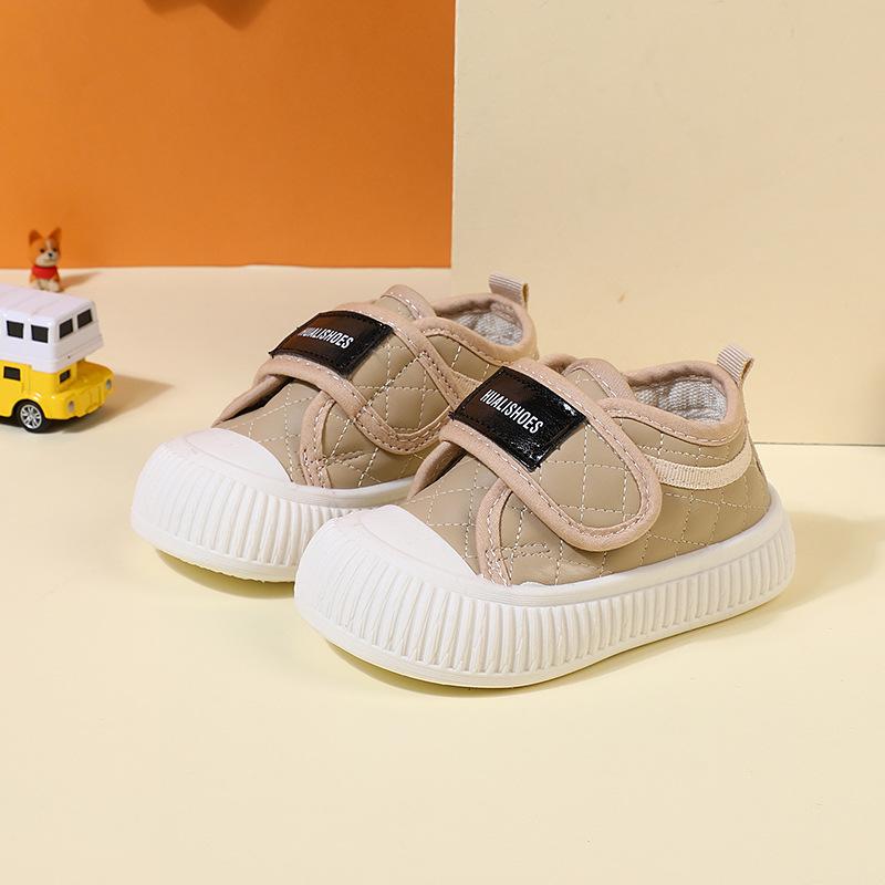 Весенне-осенняя модная прогулочная обувь на липучке для мальчиков. Нескользящая и противоударная повседневная обувь для девочек.