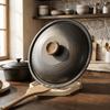 Folding Pot Lid Rack Rustproof Spoon Rest Multi-functional Pot Cover Shelf  Cabinet