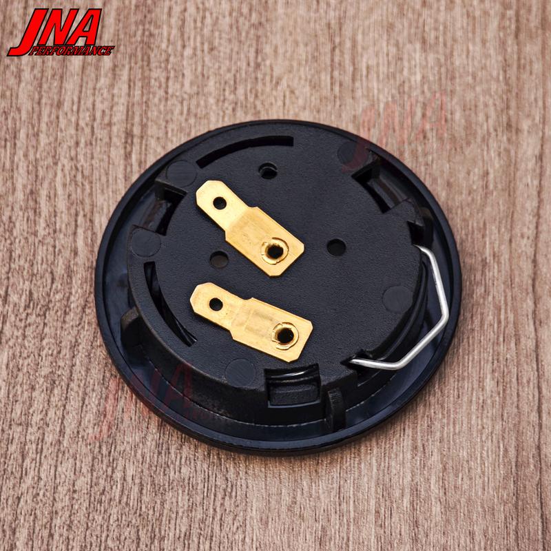 Black Devil Demon Sports Steering Wheel Horn Push Button JDM Universal Racing Car Horn Cover PC-HB01