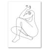 Sexy Female Body Art Poster Print Naked Nude Canvas Line Drawing Prints Abstract Woman Wall Art Painting Pictures Bedroom Decor