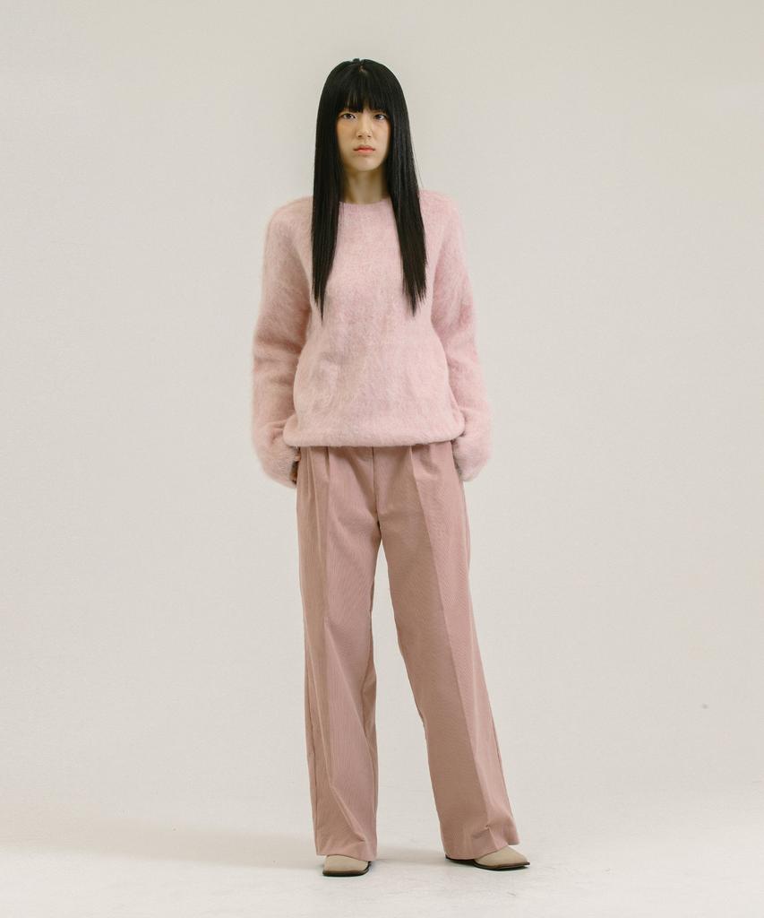 NEBELEVERYWEAR Corduroy Wide Pants_Pael Pink