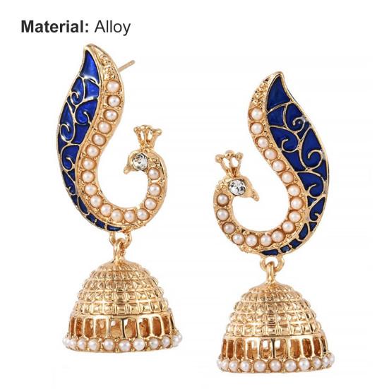 1 пара висячих сережек-фонариков павлина, женские универсальные серьги-гвоздики с искусственным жемчугом, ювелирные изделия