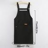 Canvas Kitchen Cooking Apron Adjustable Stain-proof Chef Work Apron Oil-proof Waterproof Waiter Sleeveless Apron
