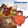 Chicken Saddle for Hens Printed Chicken Aprons with Adjustable Strap Chicken Vest Jacket Clothes for Poultry Back Feather Protection