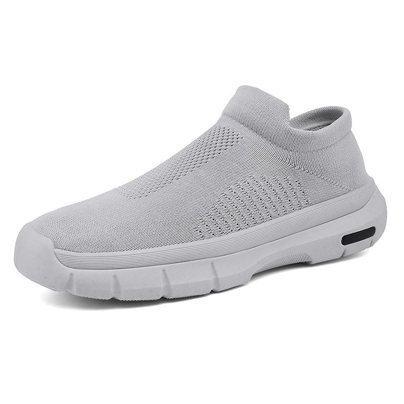 2025 New Men's Breathable Mesh Slip-On Sneakers Lightweight Summer Casual Shoes for Students Non-Slip Running Travel Shoes
