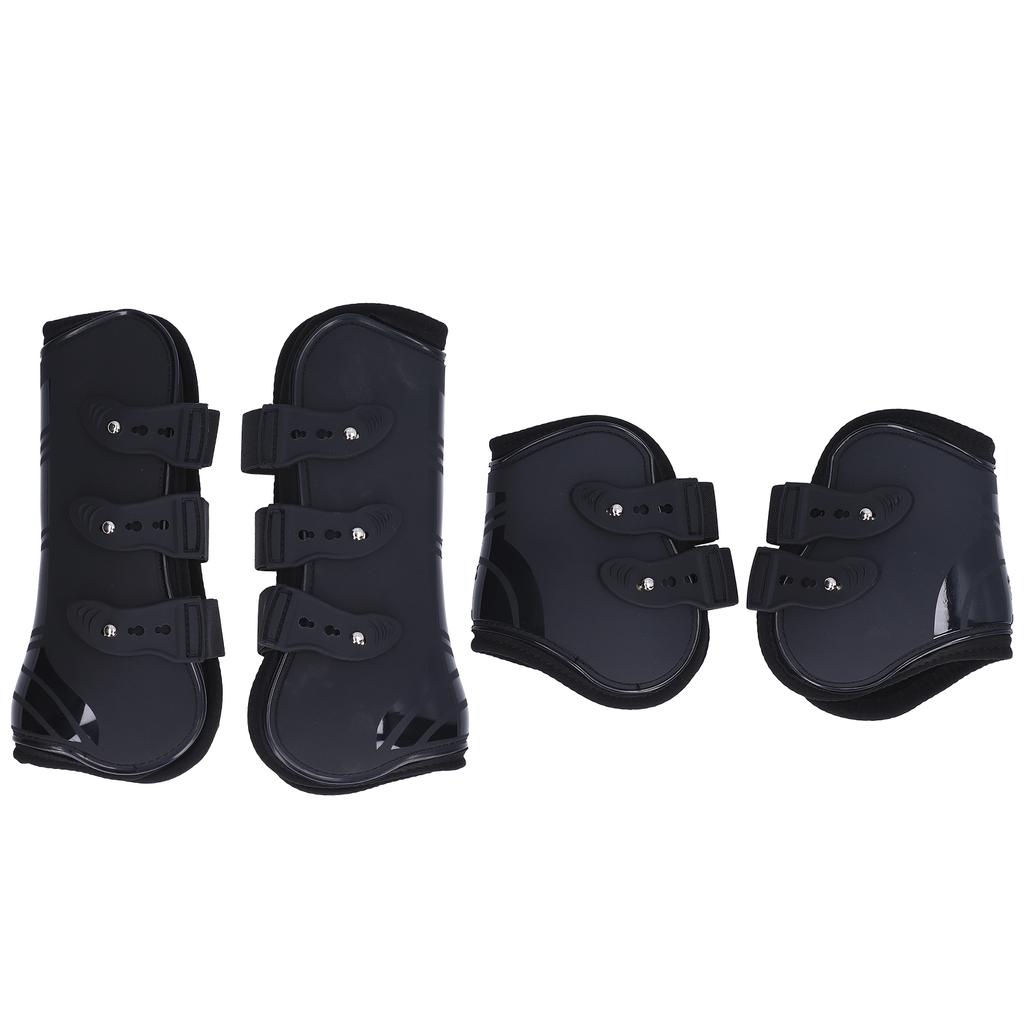4Pcs Horse Tendon Boots Safe Soft Wear Resistant PU Shell Tendon Guard Boots for Horses