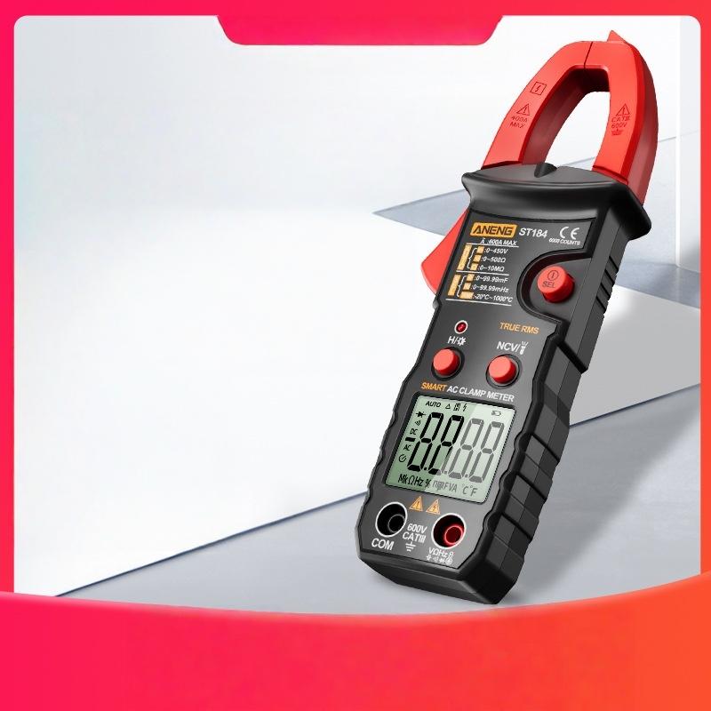 Цифровой токоизмерительный клещевой прибор ST184 600A с улучшенным ЖК-дисплеем для надежного измерения напряжения в любых условиях