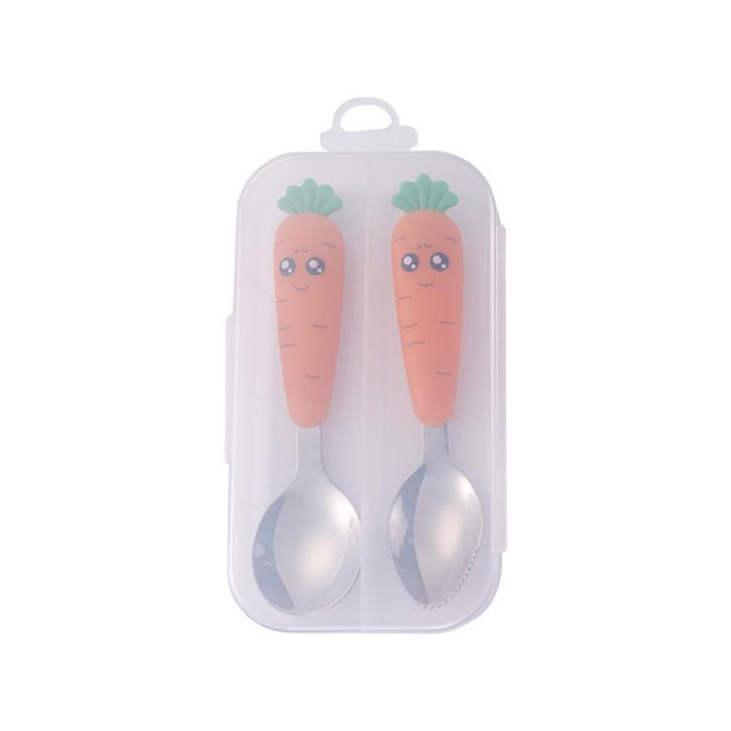 Креативный мультяшный набор посуды из нержавеющей стали для детей с редиской