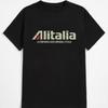 Alitalia Всемирная авиакомпания Италии 1946 Винтажная ретро авиационная мужская унисекс футболка